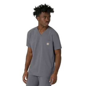 Force Cross-Flex heren-scrubtop met V-hals