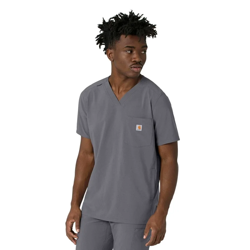 Force Cross-Flex heren-scrubtop met V-hals