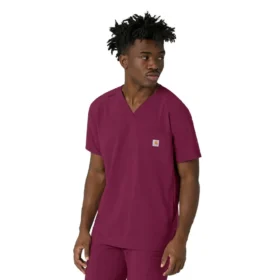 Force Cross-Flex heren-scrubtop met V-hals