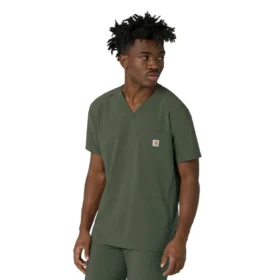 Force Cross-Flex heren-scrubtop met V-hals