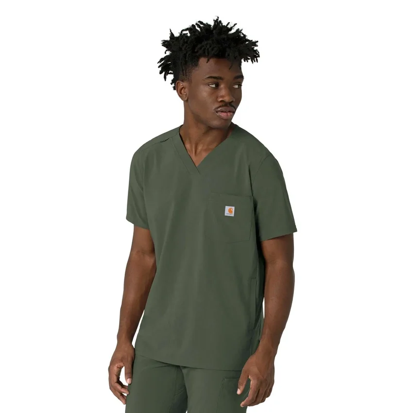 Force Cross-Flex heren-scrubtop met V-hals