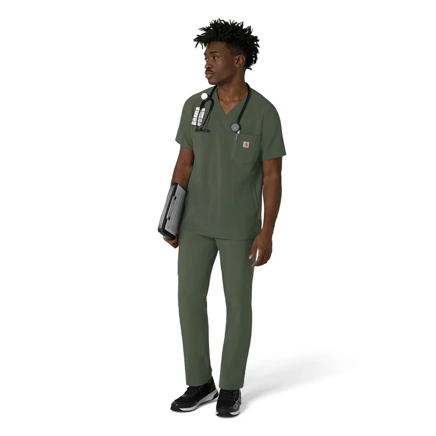 Force Cross-Flex heren-scrubtop met V-hals