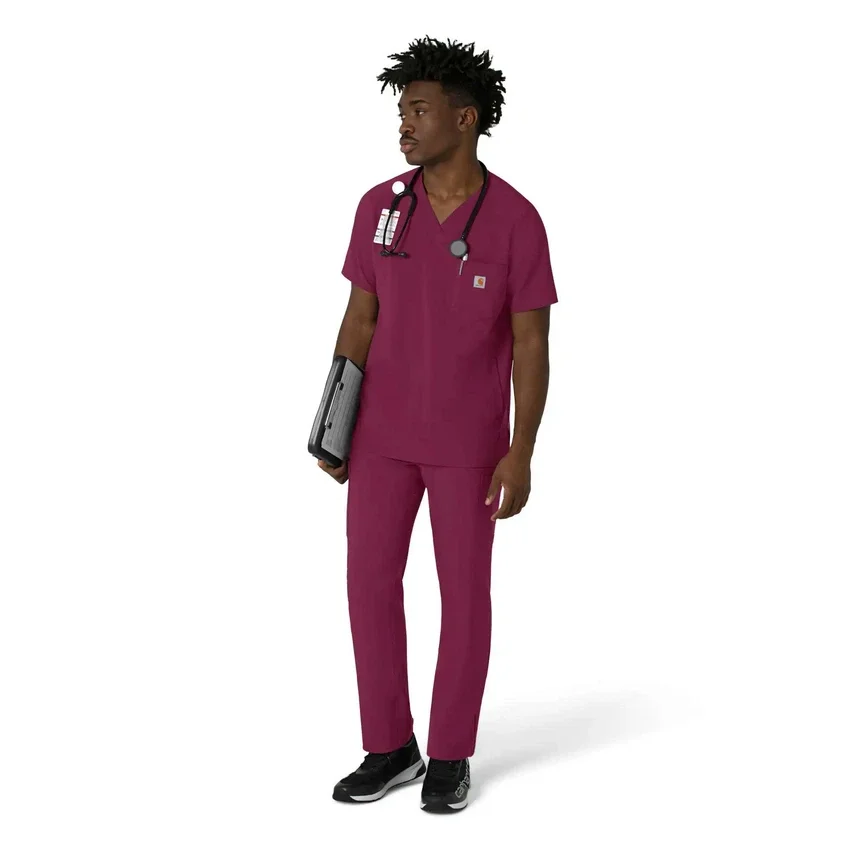Force Cross-Flex heren-scrubtop met V-hals