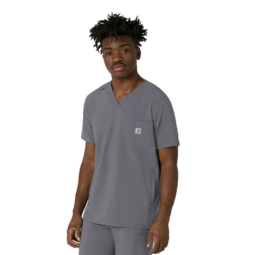 Force Cross-Flex heren-scrubtop met V-hals