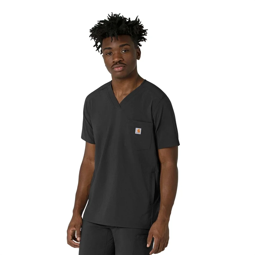 Force Cross-Flex heren-scrubtop met V-hals