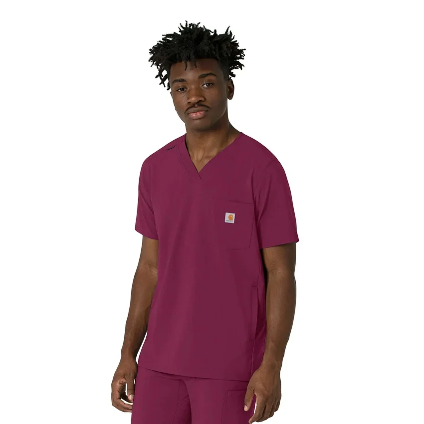 Force Cross-Flex heren-scrubtop met V-hals