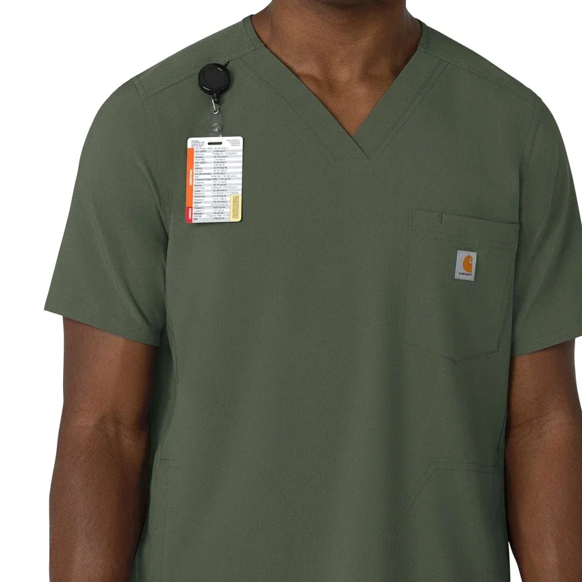 Force Cross-Flex heren-scrubtop met V-hals
