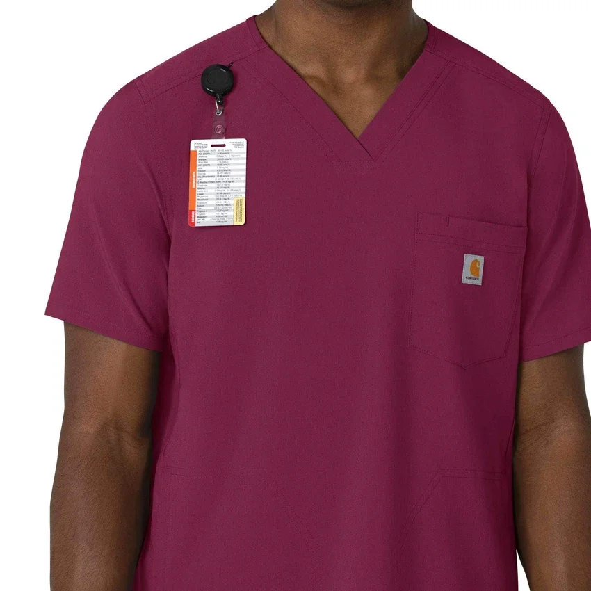 Force Cross-Flex heren-scrubtop met V-hals