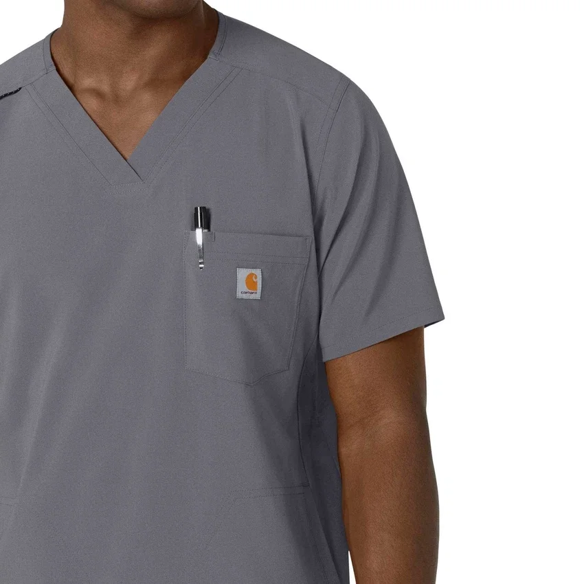 Force Cross-Flex heren-scrubtop met V-hals