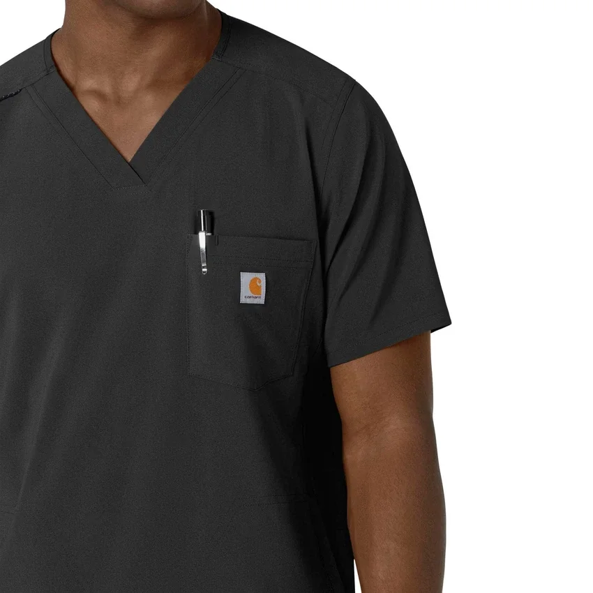 Force Cross-Flex heren-scrubtop met V-hals