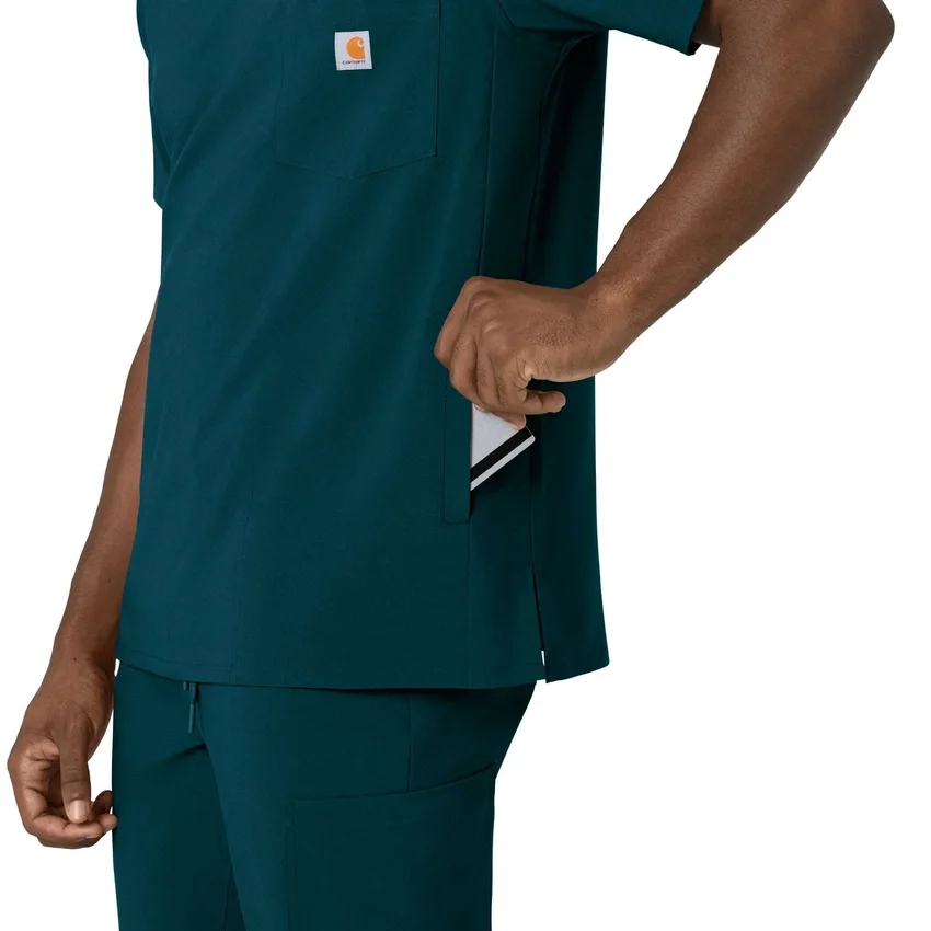 Force Cross-Flex heren-scrubtop met V-hals
