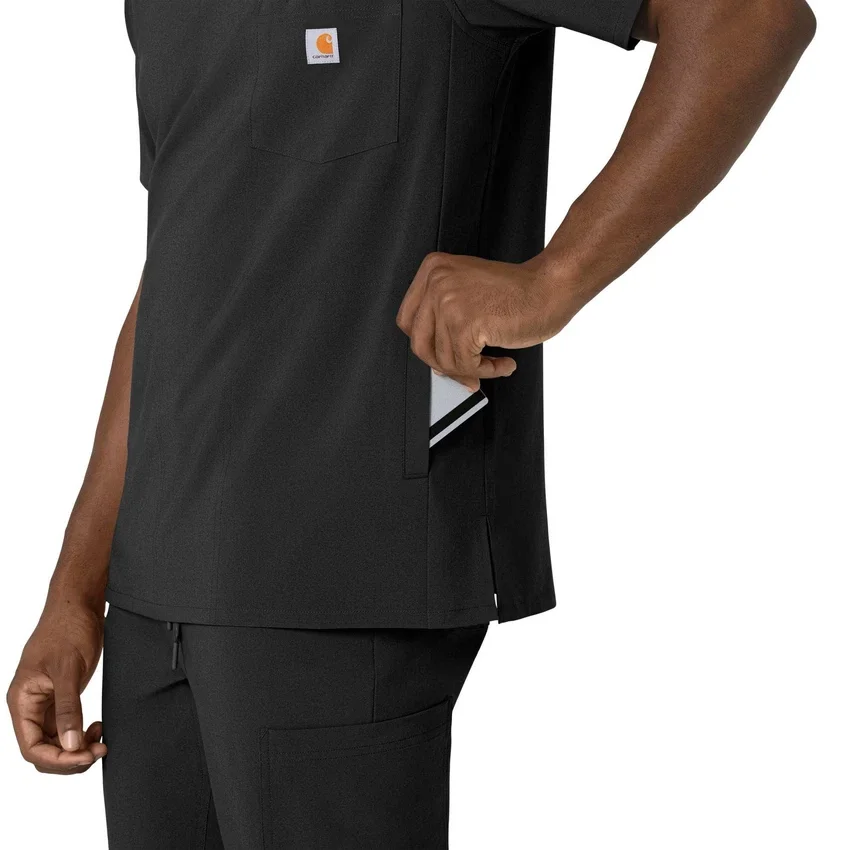 Force Cross-Flex heren-scrubtop met V-hals