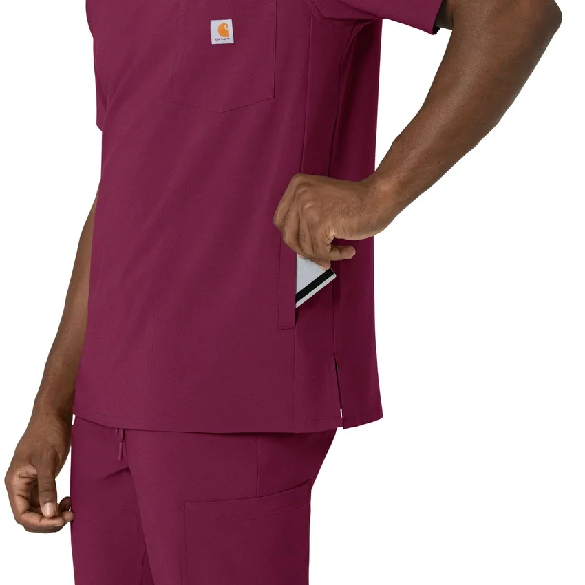 Force Cross-Flex heren-scrubtop met V-hals