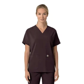 Force Cross-Flex oversized scrubtop met V-hals voor dames