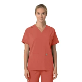 Force Cross-Flex oversized scrubtop met V-hals voor dames