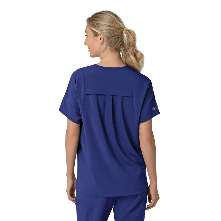 Force Cross-Flex oversized scrubtop met V-hals voor dames