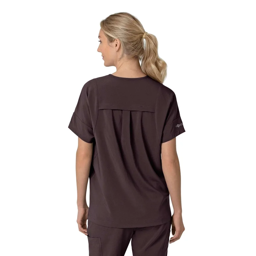Force Cross-Flex oversized scrubtop met V-hals voor dames