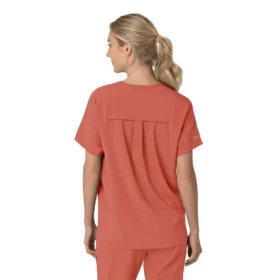 Force Cross-Flex oversized scrubtop met V-hals voor dames
