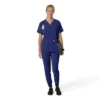 Force Cross-Flex oversized scrubtop met V-hals voor dames