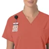 Force Cross-Flex oversized scrubtop met V-hals voor dames