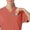 Force Cross-Flex oversized scrubtop met V-hals voor dames