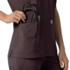 Force Cross-Flex oversized scrubtop met V-hals voor dames