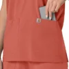 Force Cross-Flex oversized scrubtop met V-hals voor dames