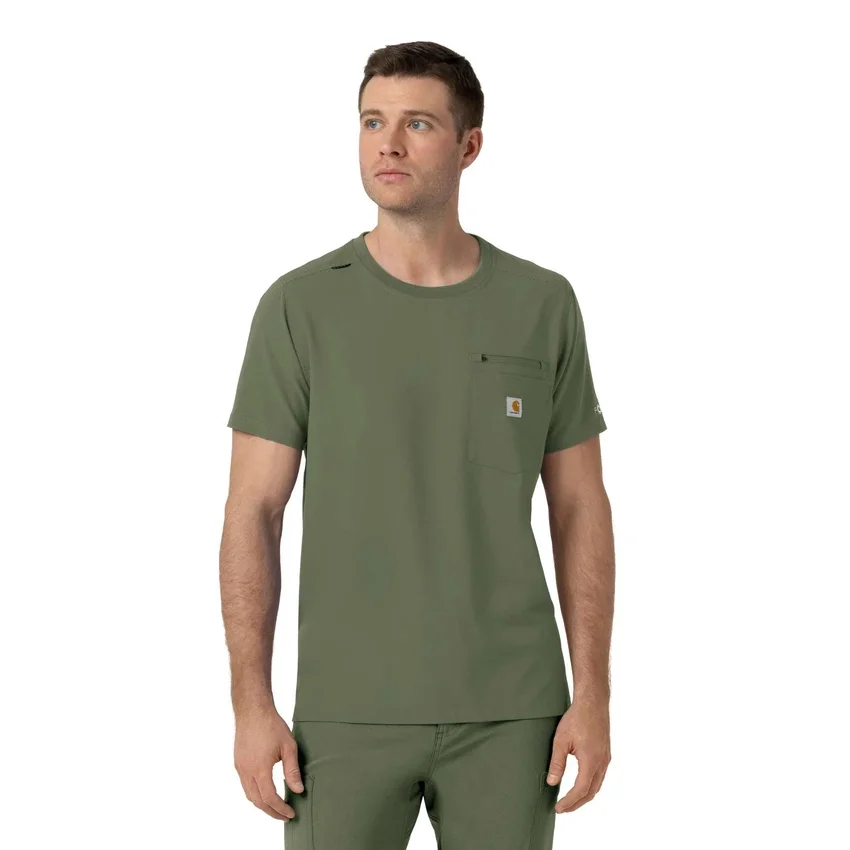 Force Cross-Flex scrubshirt met ronde hals