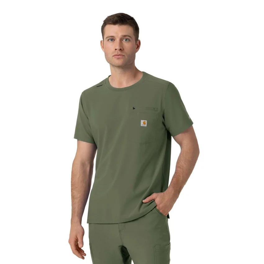Force Cross-Flex scrubshirt met ronde hals