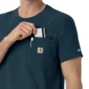 Force Cross-Flex scrubshirt met ronde hals