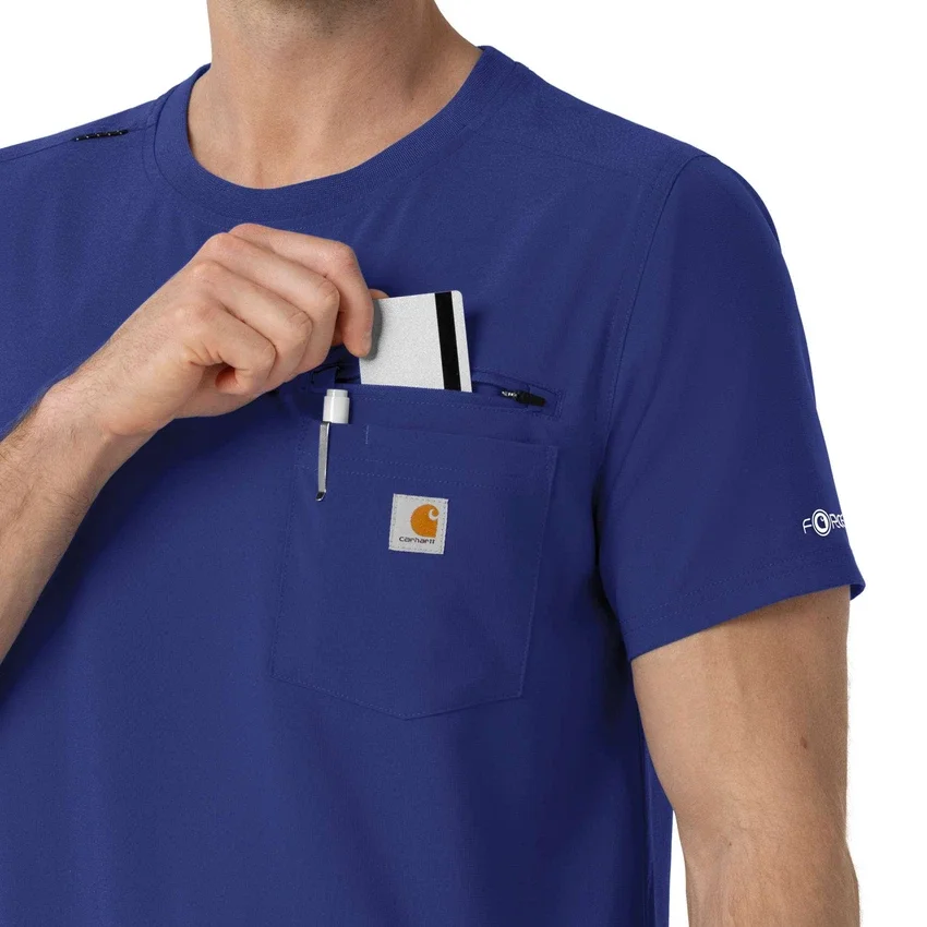 Force Cross-Flex scrubshirt met ronde hals