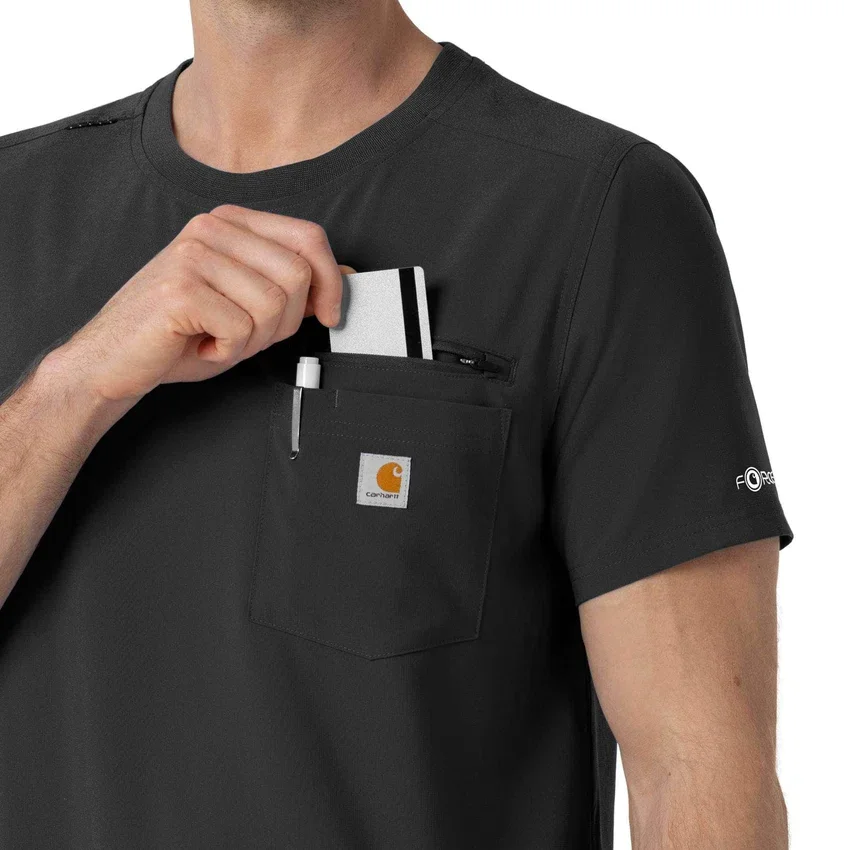 Force Cross-Flex scrubshirt met ronde hals