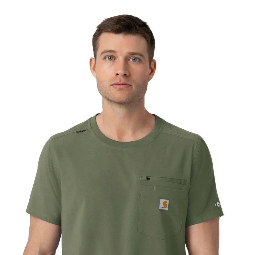 Force Cross-Flex scrubshirt met ronde hals