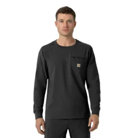 Force Cross-Flex scrubshirt met ronde hals en lange armstukken