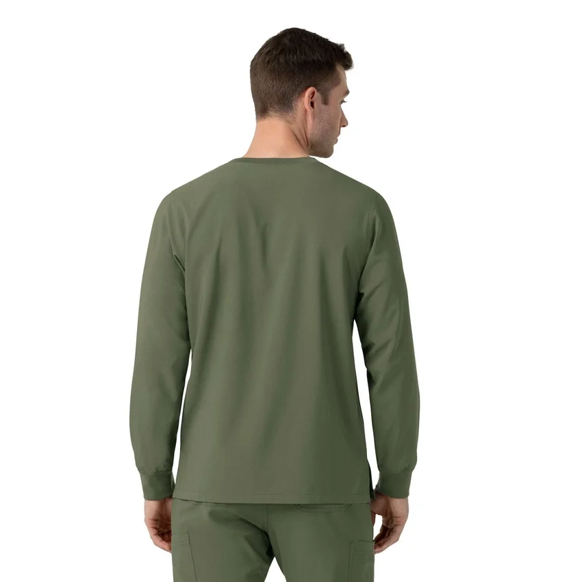 Force Cross-Flex scrubshirt met ronde hals en lange armstukken