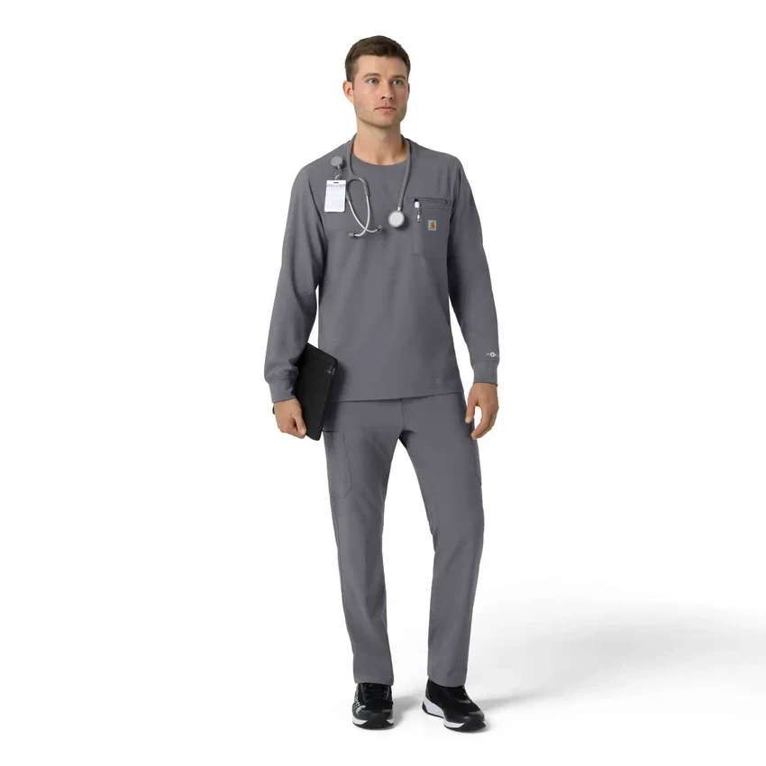 Force Cross-Flex scrubshirt met ronde hals en lange armstukken