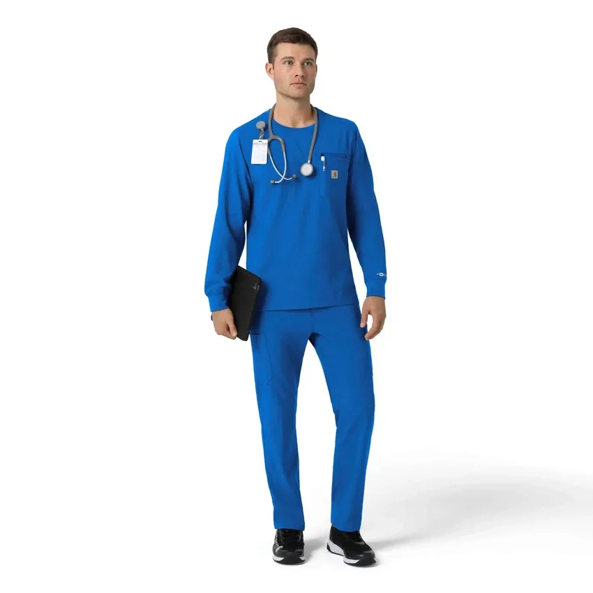 Force Cross-Flex scrubshirt met ronde hals en lange armstukken