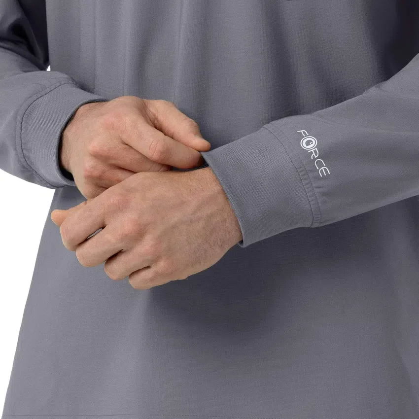 Force Cross-Flex scrubshirt met ronde hals en lange armstukken