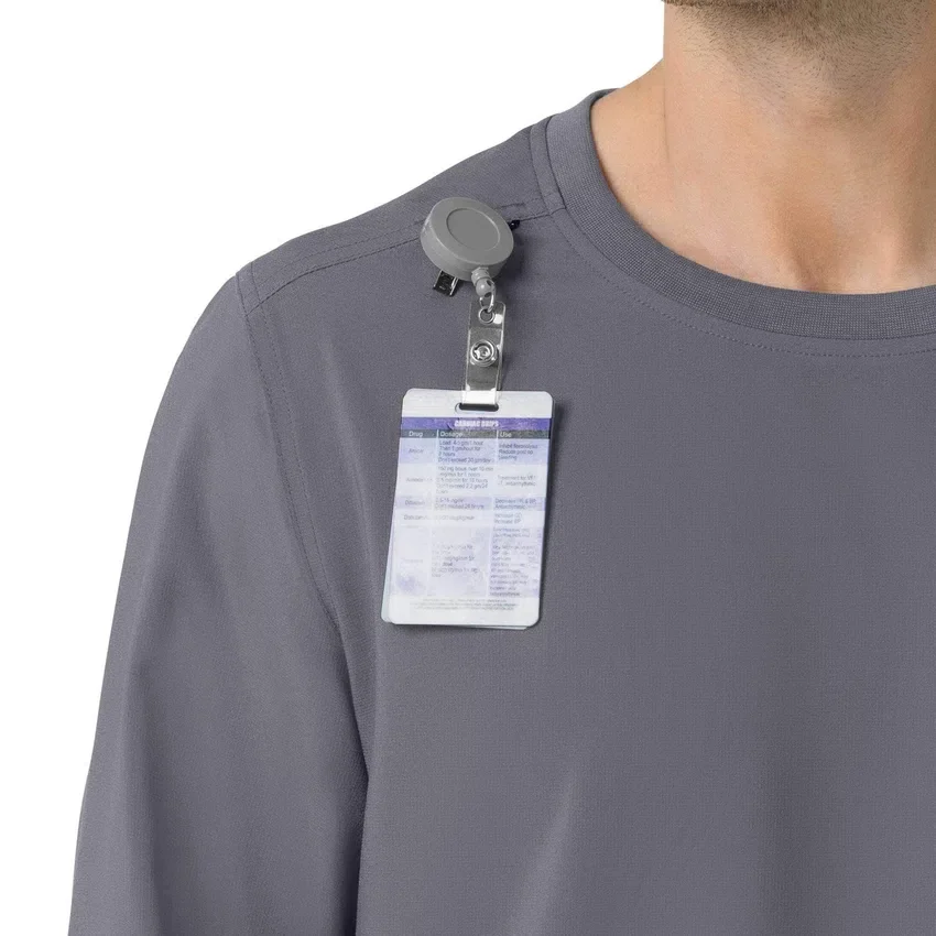 Force Cross-Flex scrubshirt met ronde hals en lange armstukken