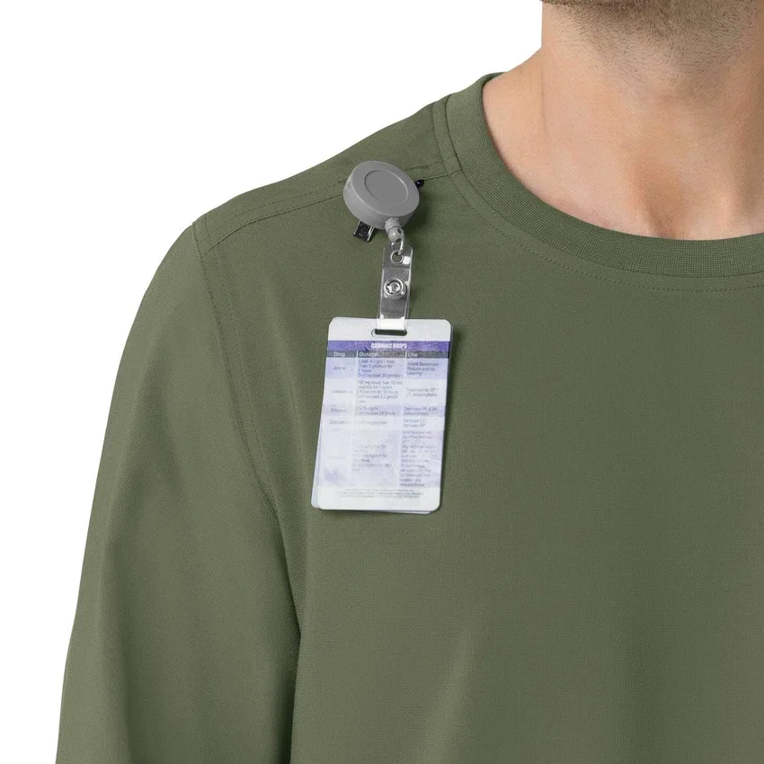 Force Cross-Flex scrubshirt met ronde hals en lange armstukken