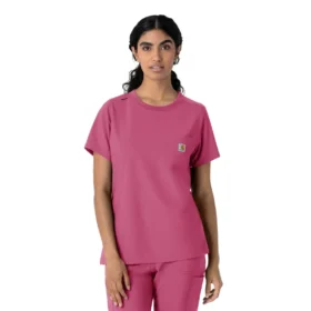Force Cross-Flex-scrubtop met ronde hals voor dames