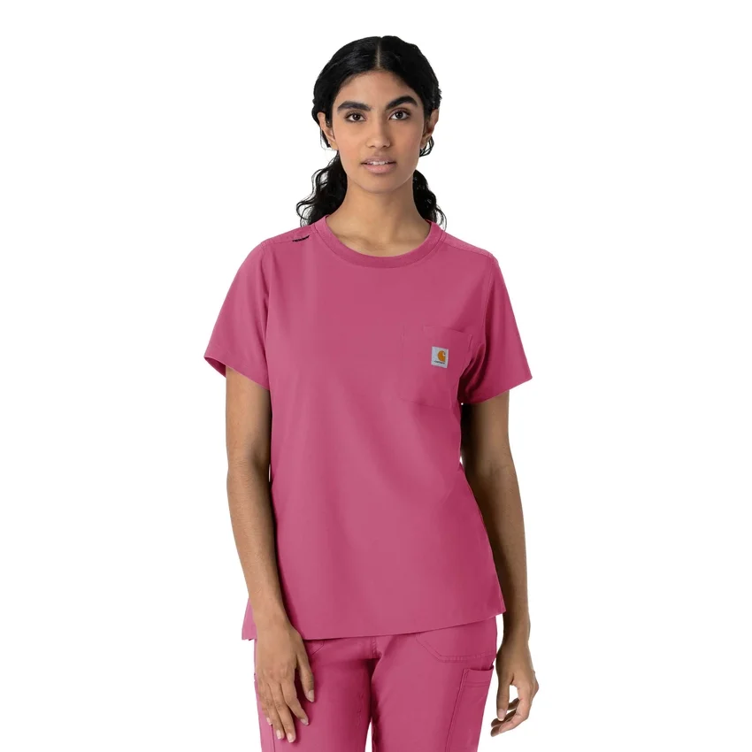 Force Cross-Flex-scrubtop met ronde hals voor dames