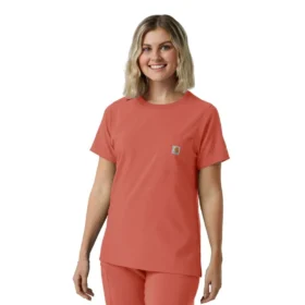 Force Cross-Flex-scrubtop met ronde hals voor dames
