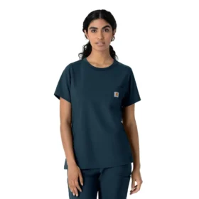 Force Cross-Flex-scrubtop met ronde hals voor dames