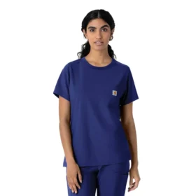 Force Cross-Flex-scrubtop met ronde hals voor dames