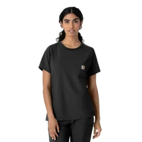 Force Cross-Flex-scrubtop met ronde hals voor dames