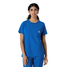 Force Cross-Flex-scrubtop met ronde hals voor dames