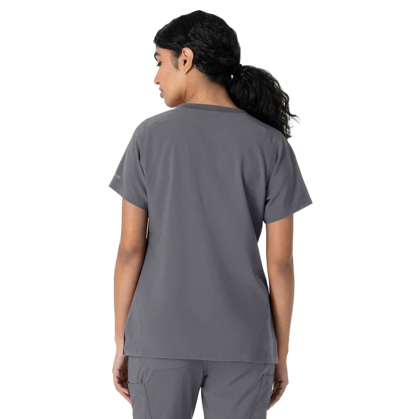 Force Cross-Flex-scrubtop met ronde hals voor dames