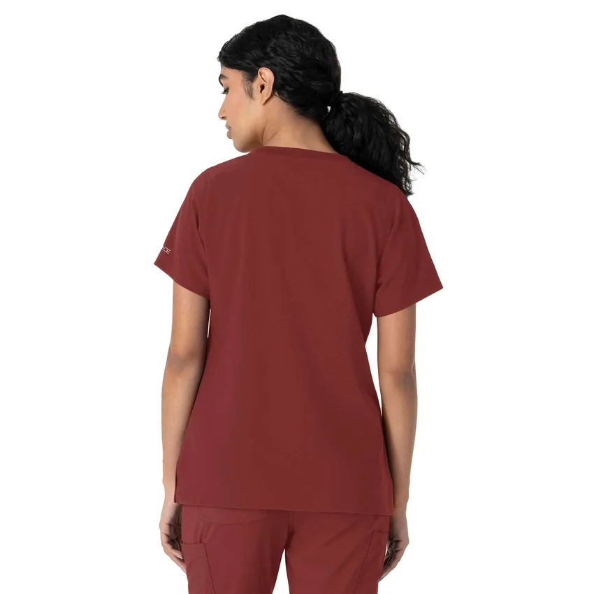 Force Cross-Flex-scrubtop met ronde hals voor dames
