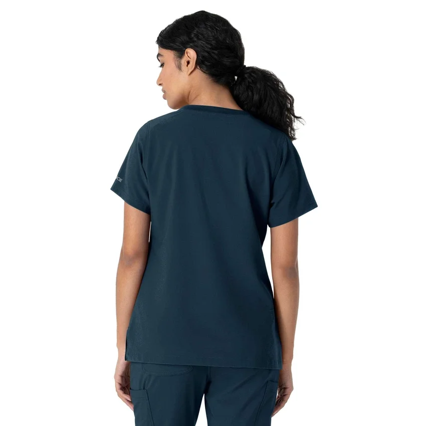 Force Cross-Flex-scrubtop met ronde hals voor dames